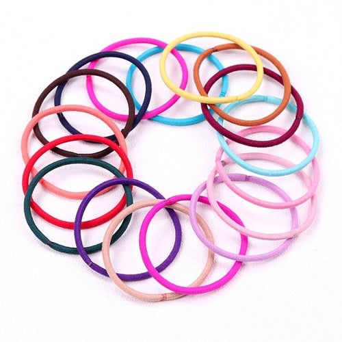 Hair Elastics Bobbles Bands Rainbow Color Hair Bands Ponytail Holder