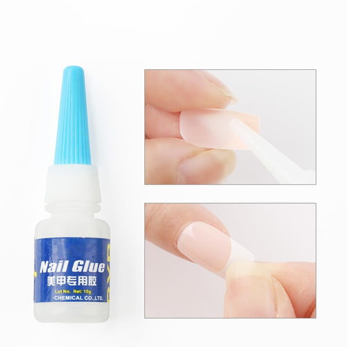 10g Fake Nail Manicure Glue Acrylic Adhesive For French DIY Nail Art Stickers And Decals Manicure Tools
